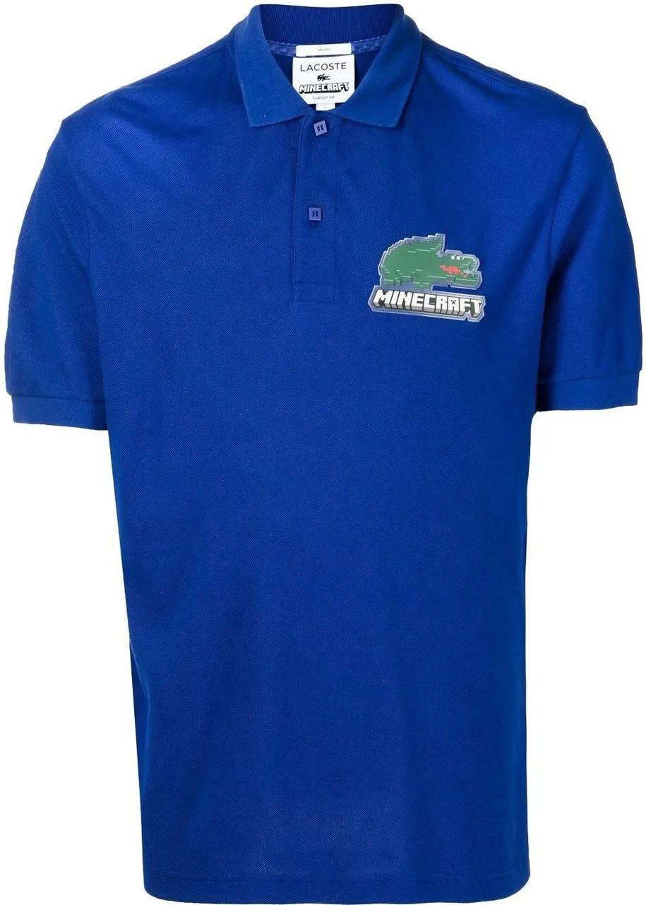Thumbnail - Lacoste - X Minecraft Logo Polo Shirt - Größe M - blue