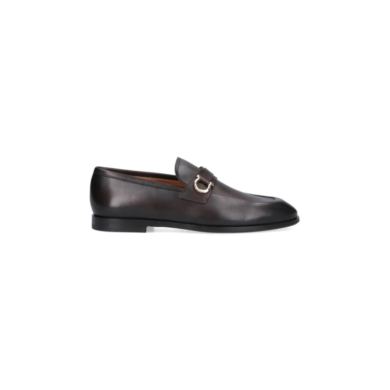 Salvatore Ferragamo Mocassin "Gancini" Loafers Brown Brown