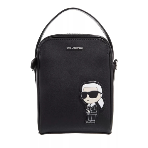 Karl Lagerfeld Ikonik Leather Crossbody Black Crossbody Bag