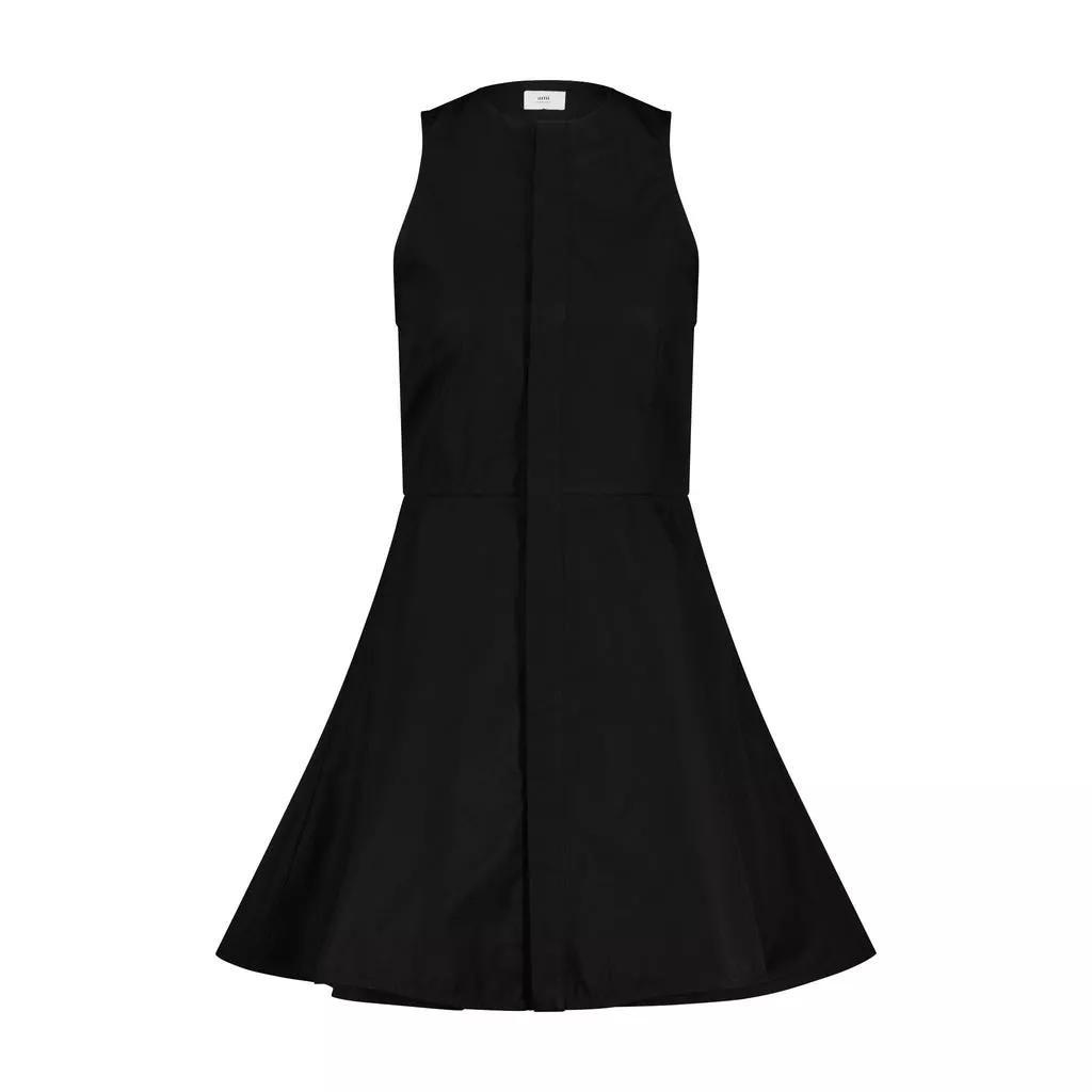 AMI Paris - Blusenkleid aus Baumwolle - Größe 36 - black