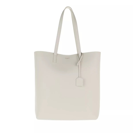 Saint Laurent North South Tote Leather Crema Shopping Bag