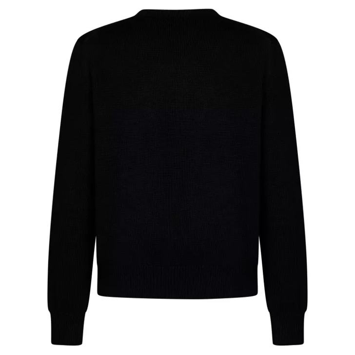 Black crew deals neck jumper