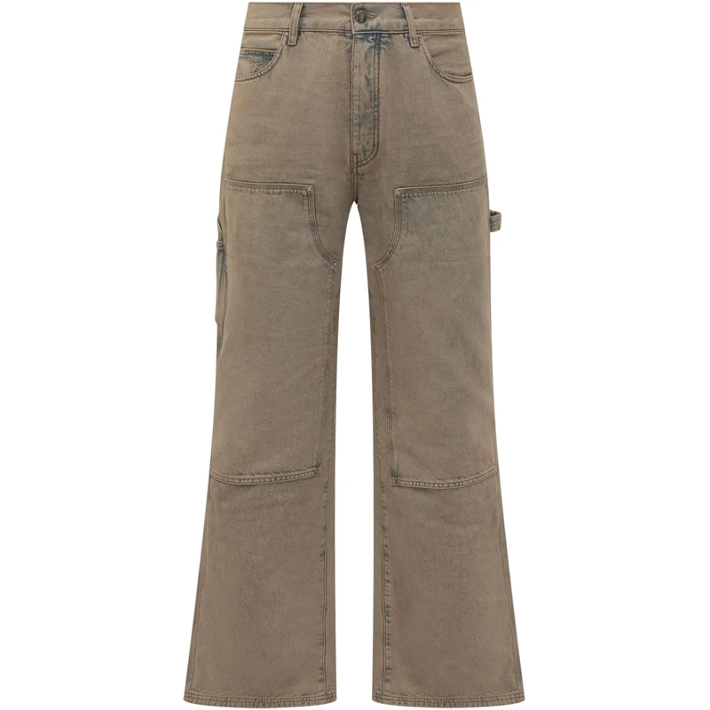Amiri Jeans Boyfriend Pantaloni Carpenter taupe