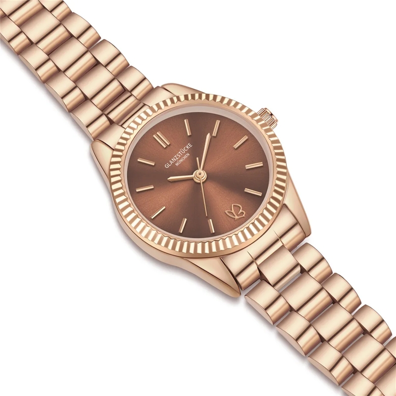 Glanzstücke München Automatikuhr Damen Armbanduhr Edelstahl rosegold(Image 6)