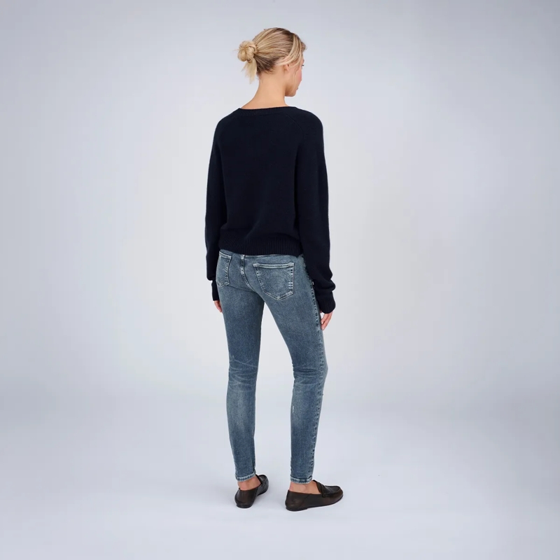 True Religion  - Lamgarm- Gerader Schnitt- Rippbünchen an den Ä dunkel-blau(Image 4)