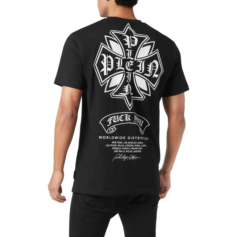Philipp Plein T-Shirt T-Shirt Rundhalsausschnitt Ss Chrome schwarz(Image 2)