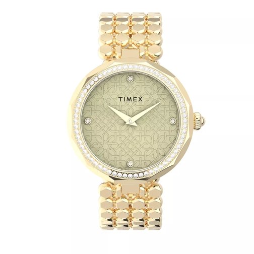 Timex Jewelry Stainless Steel Watch Gold Quarz-Uhr