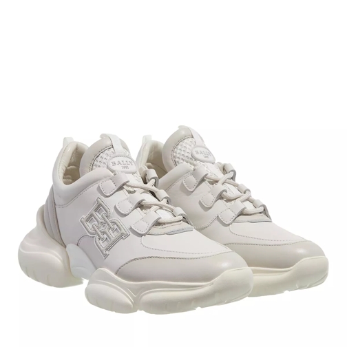 Bally Claires_ Dustywhit/Wht/Silver lage-top sneaker