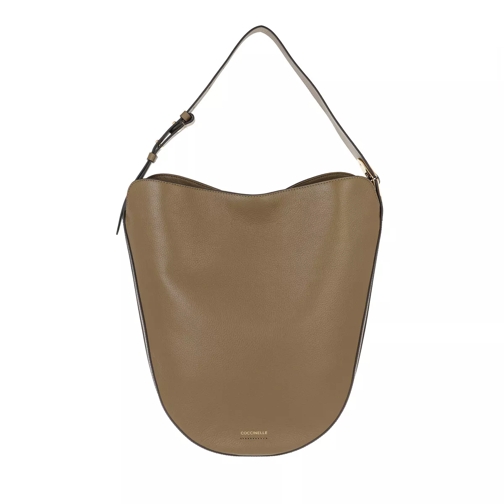 Coccinelle Handbag Grained Leather  Moss Green Hobo Bag