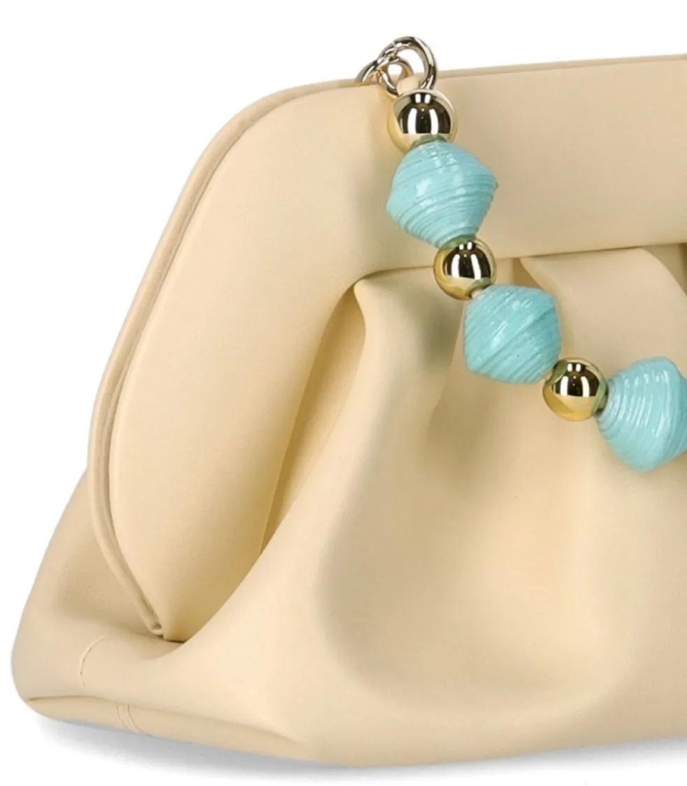 Themoirè Clutches Tia Paper Beads Butter Clutch Bag in roze