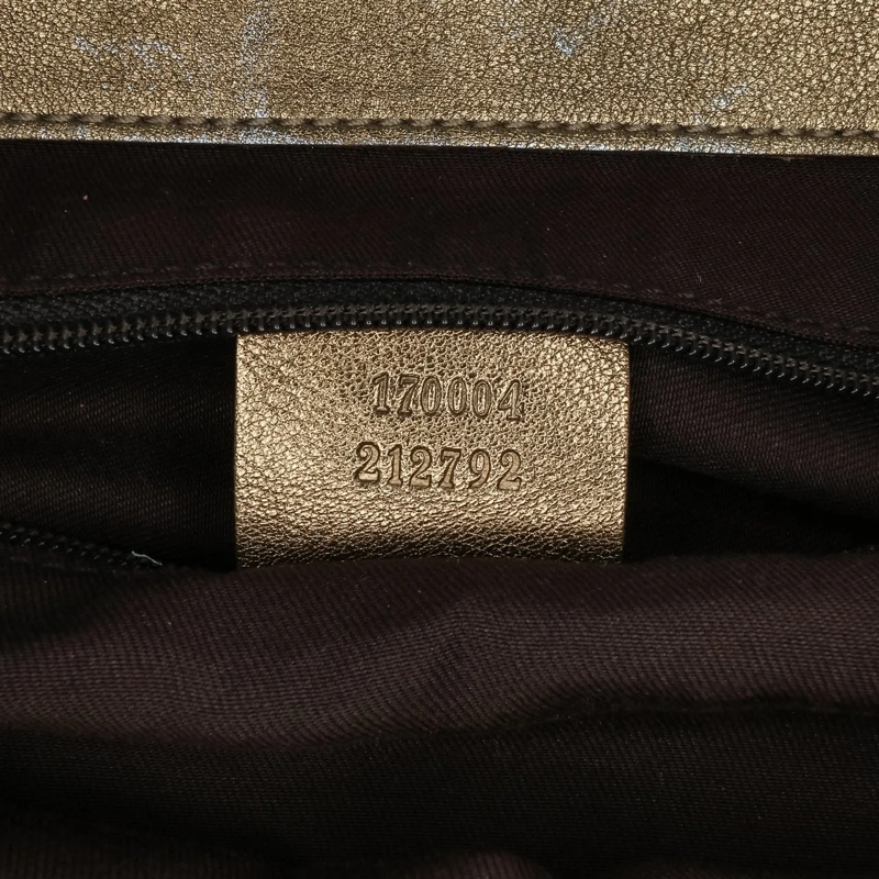 Gucci Shopper GG Satin Abbey D Ring Tote braun