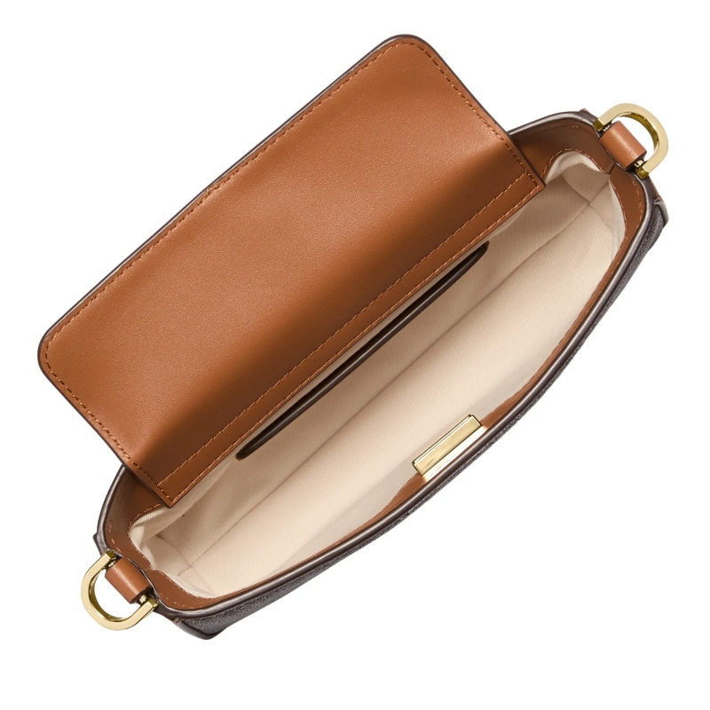 MICHAEL Michael Kors Pochette Sm Conv Xbody Pouchette Brn/acorn(Image 4)