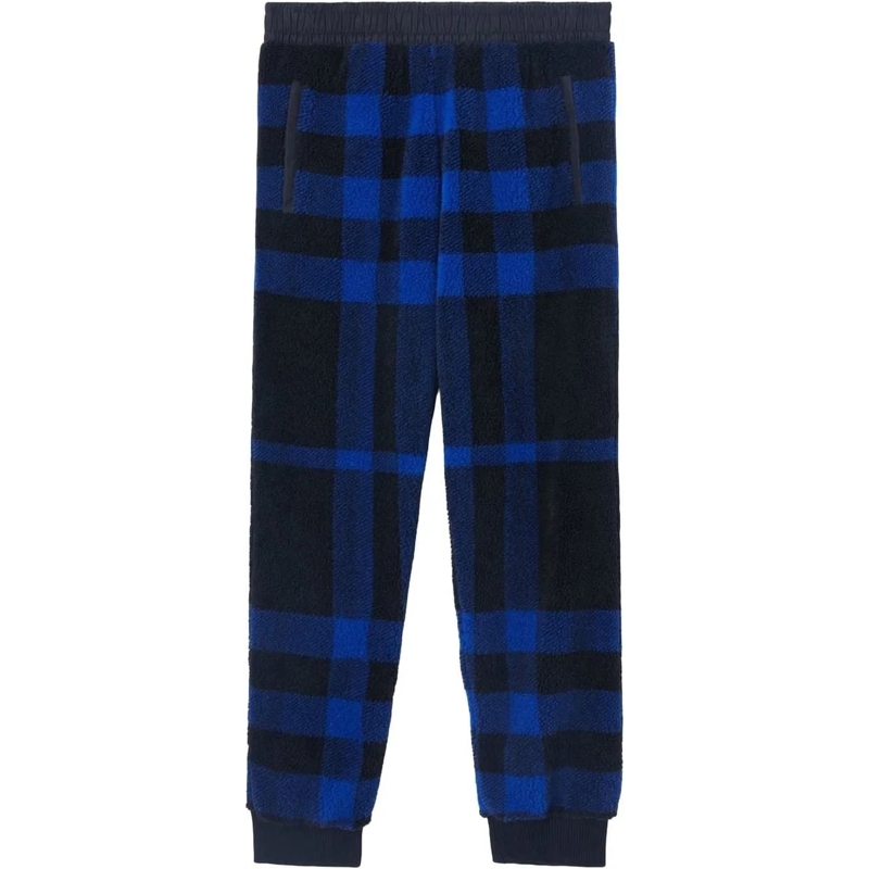 Burberry  Dimitri Check Fleece Pants blau