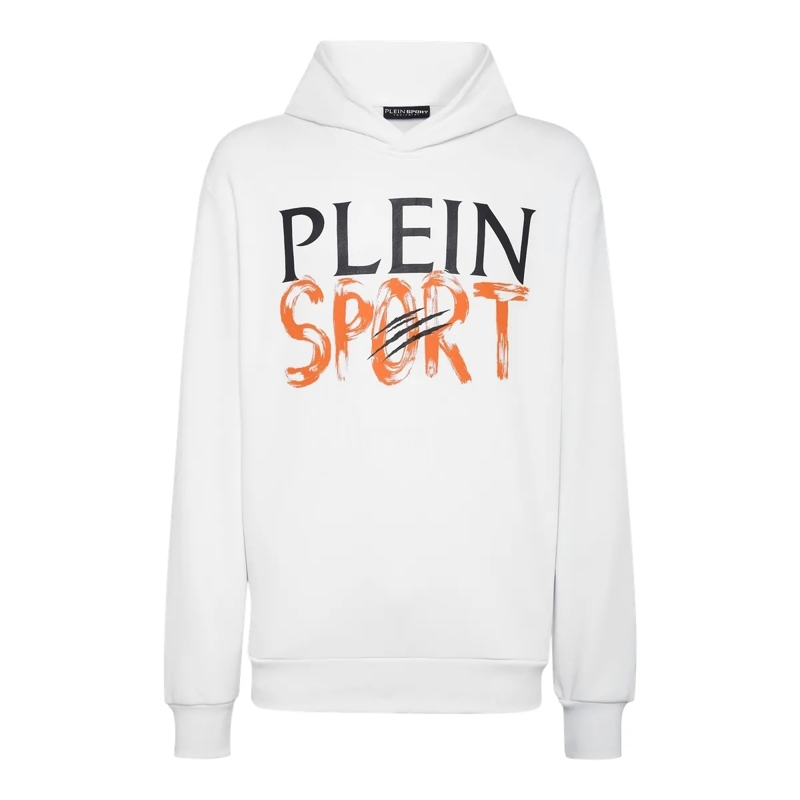 Plein Sport Top Hoodie weiss