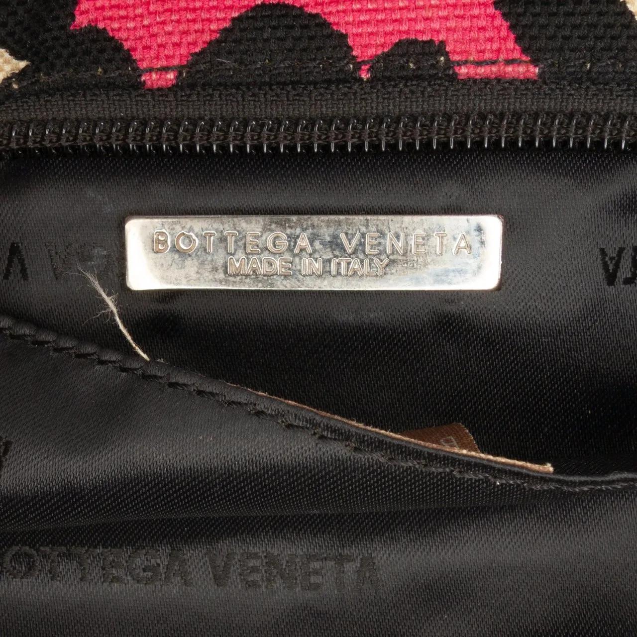 Thumbnail - Bottega Veneta Hobo Bags - Leopard Print Canvas Shoulder Bag - Gr. unisize - in Gold - für Damen