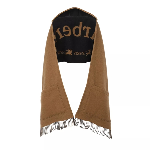Burberry Hooded Scarf Camel Cape