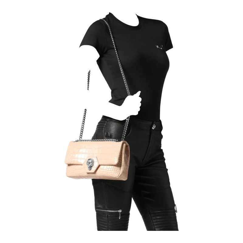 Philipp Plein Schultertasche Schultertasche Skull Mit Schmucksteinen nude(Image 5)