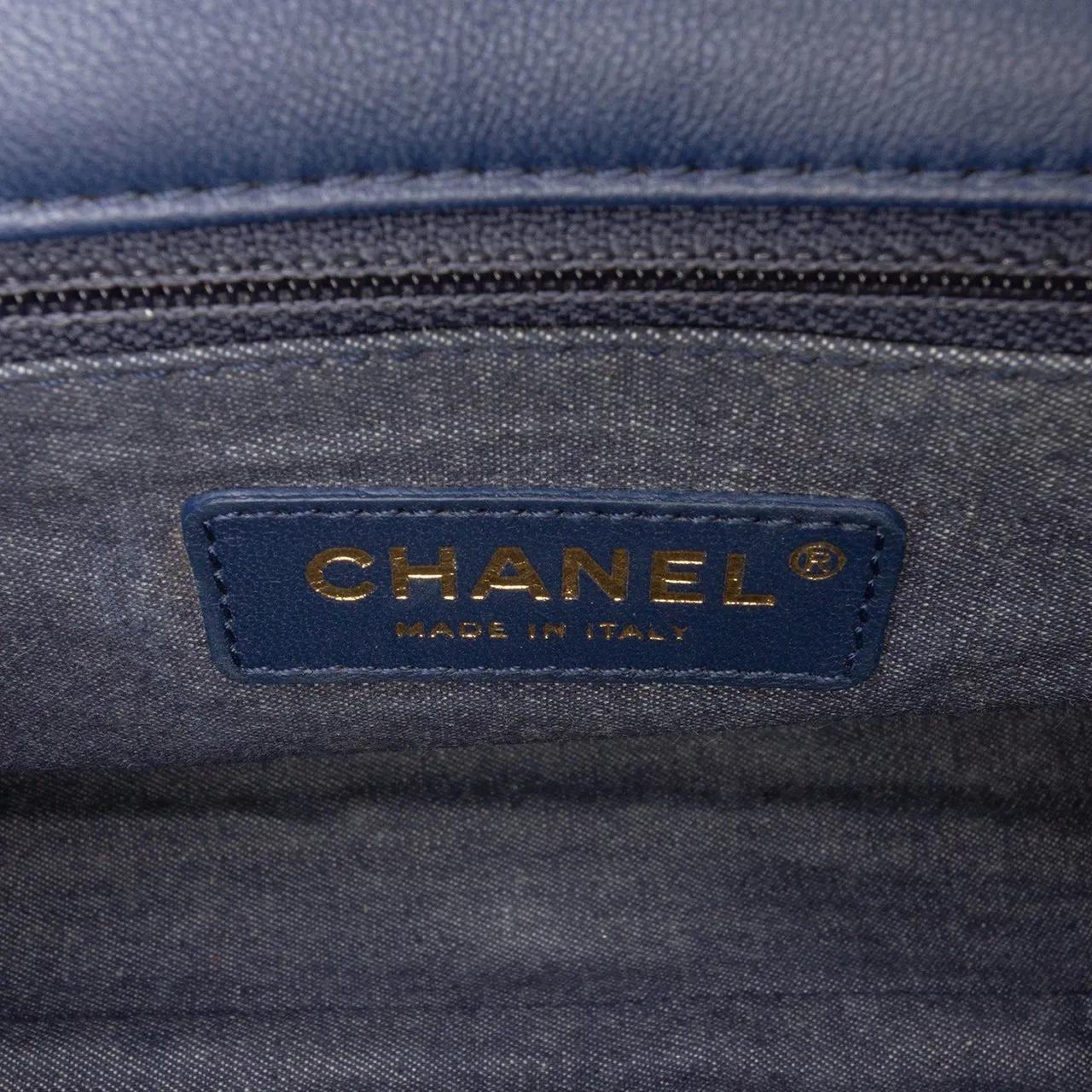 Thumbnail - Chanel Hobo Bags - Small Lambskin Elegant Chain Single Flap - Gr. unisize - in Blau - für Damen