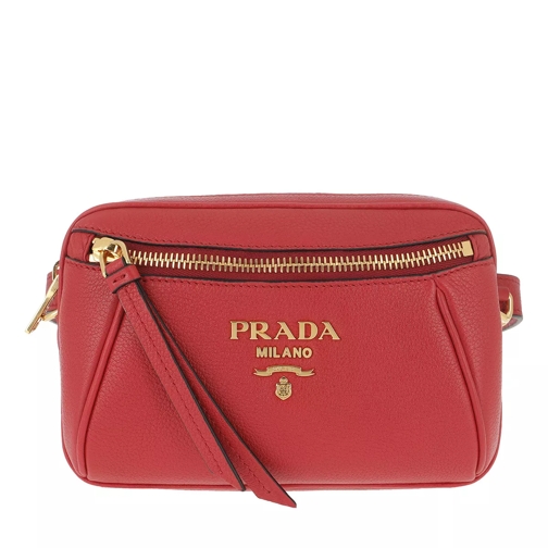 Prada Belt Bag In Pelle Di Vitello Rosso Gürteltasche