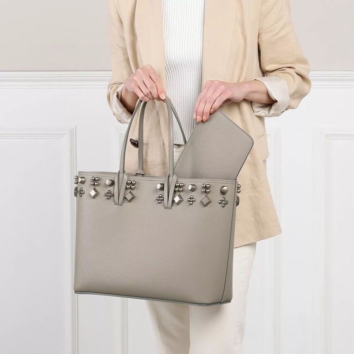 Christian Louboutin Shoulder Bag Light Grey Boodschappentas