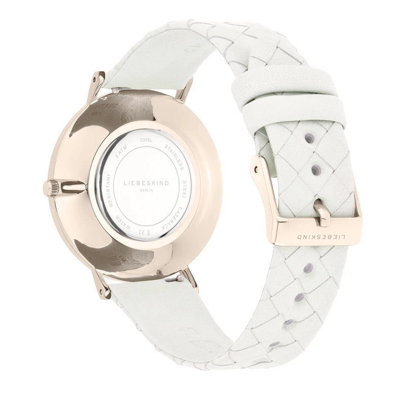 Liebeskind Berlin Quarzuhr Echtleder Glamour Rosé beige(Image 3)