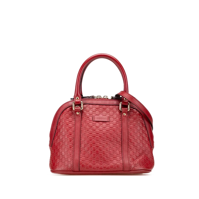 Gucci Sac à bandoulière Mini Microguccissima Dome Satchel rot