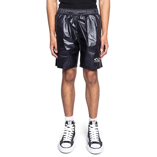 Vetements Kurze Hosen OVAL LOGO SWIMSHORTS BLACK schwarz