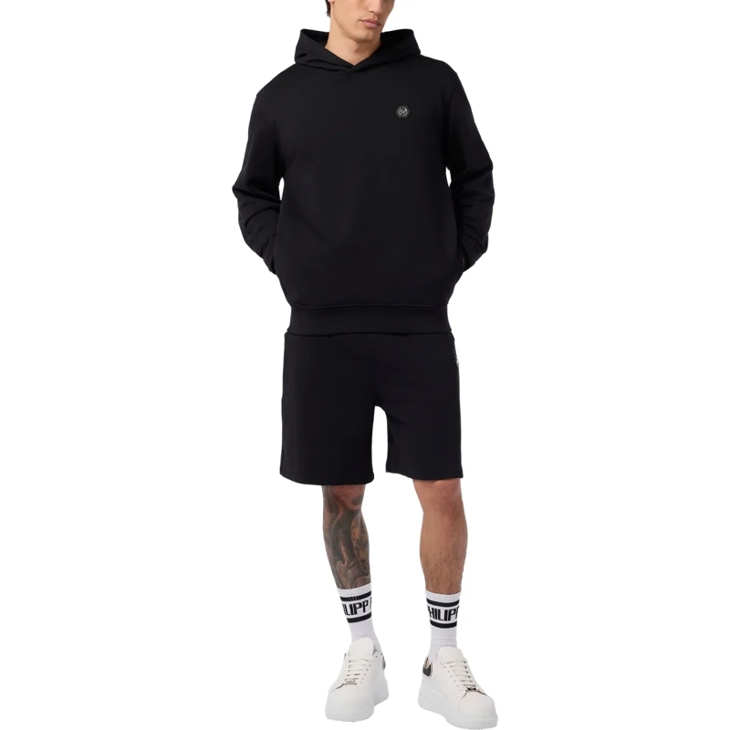 Philipp Plein Top Fleece Hoodie Basic schwarz(Image 4)