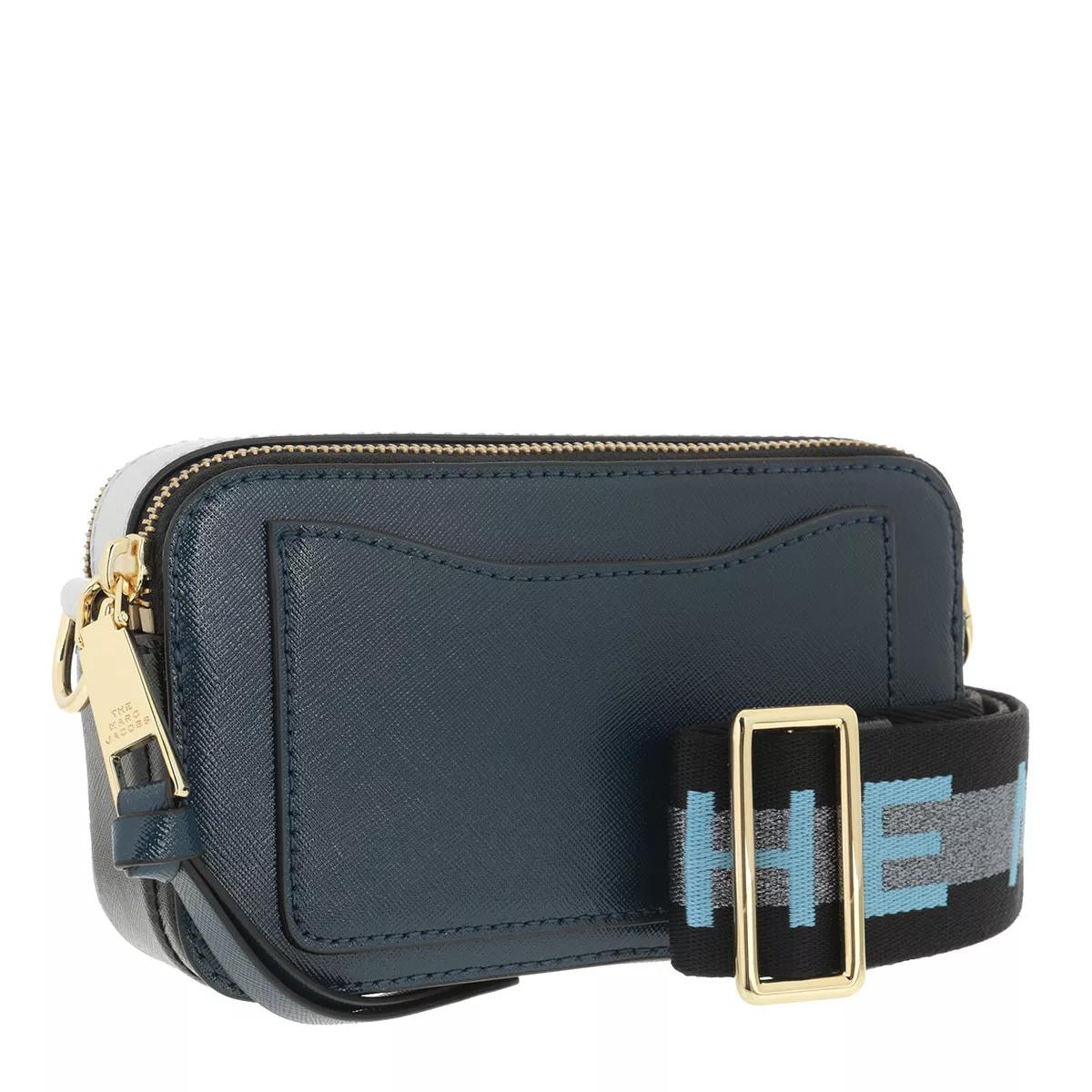 Marc Jacobs Logo Strap Snapshot Small Camera Bag Blue Sea Multipr