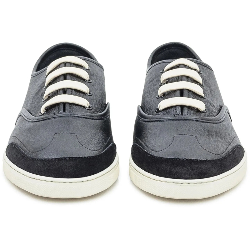Dolce&Gabbana Low-Top-Sneaker Dolce & Gabbana Sneakers Vit Back in Pelle Blu dunkelblau(Image 2)