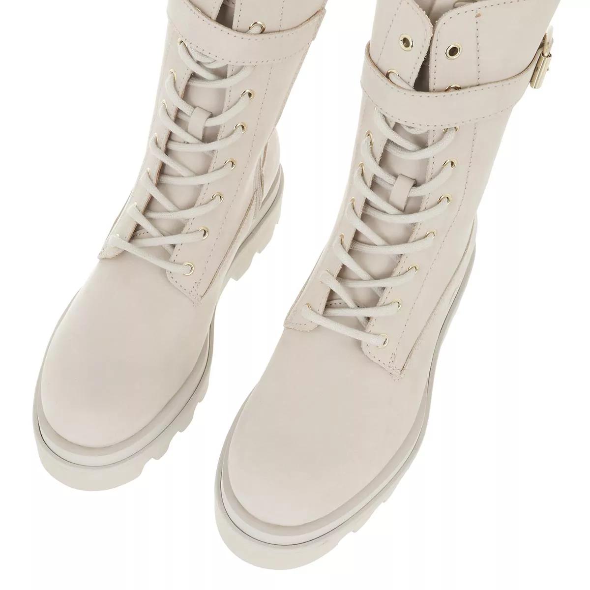 White store lace boots