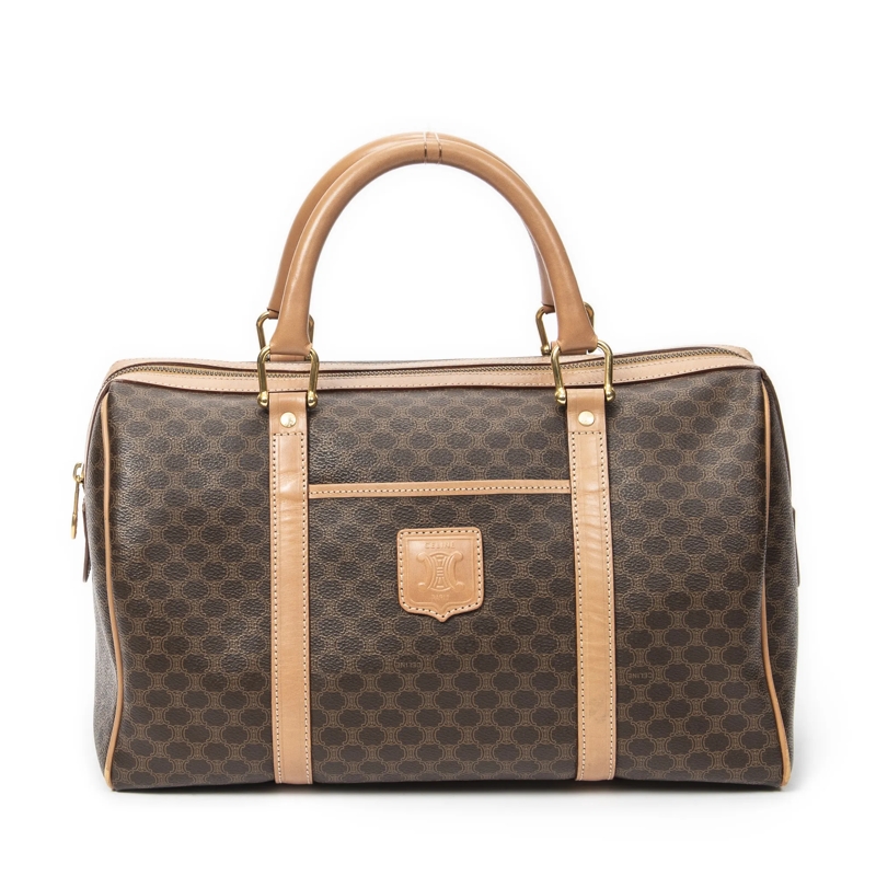 Celine Crossbody Bag Vintage Medium Boston beige