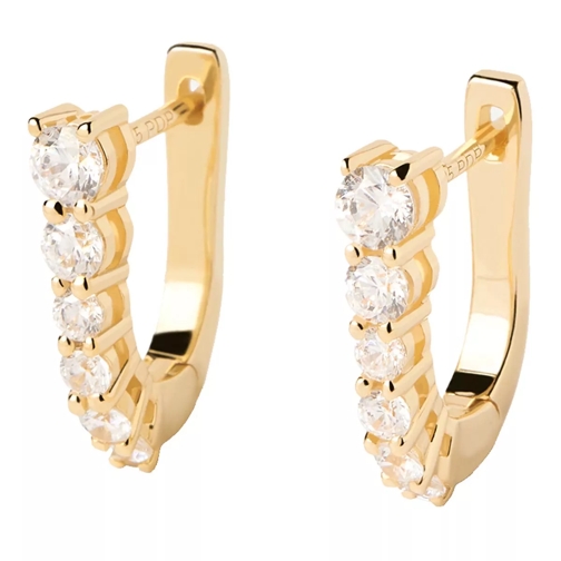 PDPAOLA Rise Gold Earrings Gold Créole