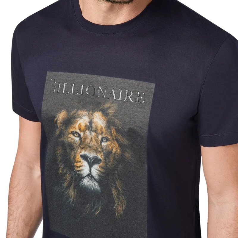 BILLIONAIRE T-Shirt T-Shirt Lion dunkel-blau(Image 4)