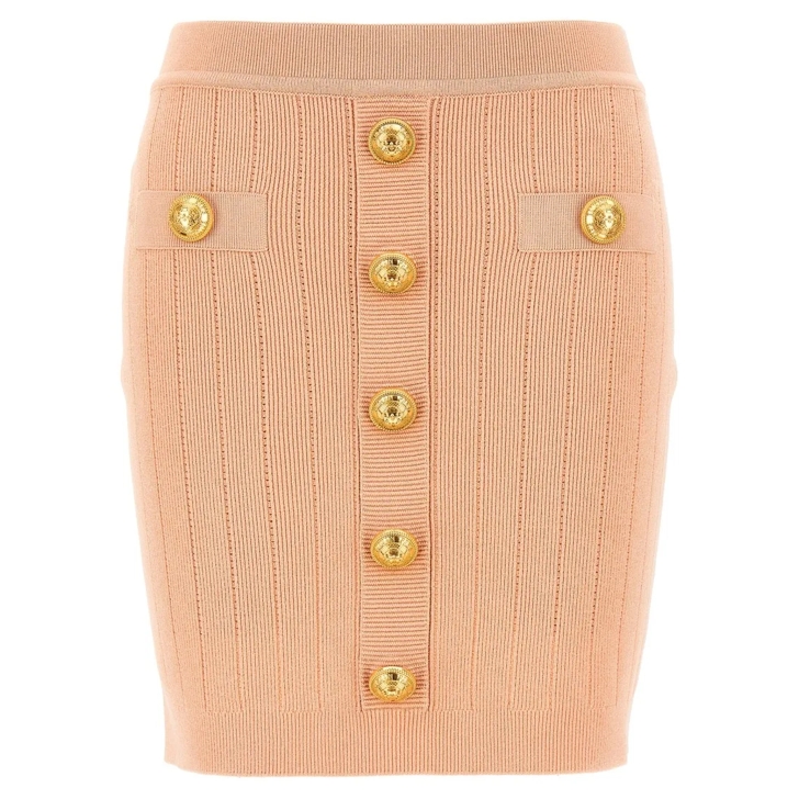 Balmain 'Chiocciola' Skirt Pink | Minirokken