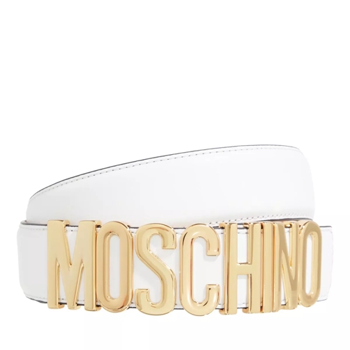 Moschino Belt White Leather Belt