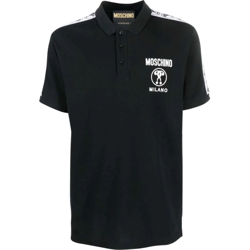 Moschino Polohemd Double Question Mark Polo Zwart schwarz