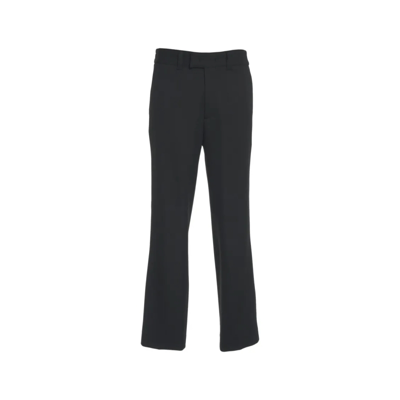 Paolo Pecora Chino Straight Cut Black Chino Pants With Tailored Desig Black