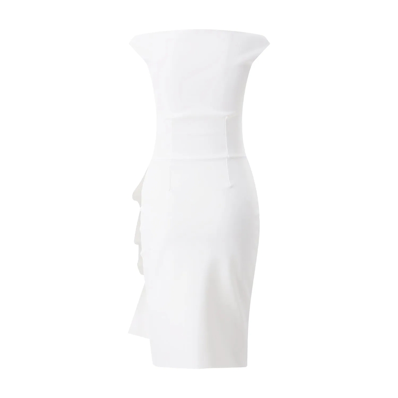 Chiara Boni Mini-jurk Midikleid Melania Dress weiß(Image 2)