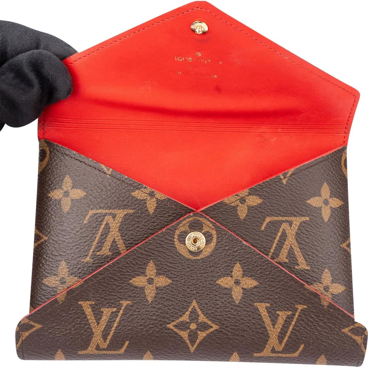 Thumbnail - Louis Vuitton Portemonnaie - Louis Vuitton Canvas Monogram Pochette Kirigami Et - Gr. unisize - in Braun - für Damen