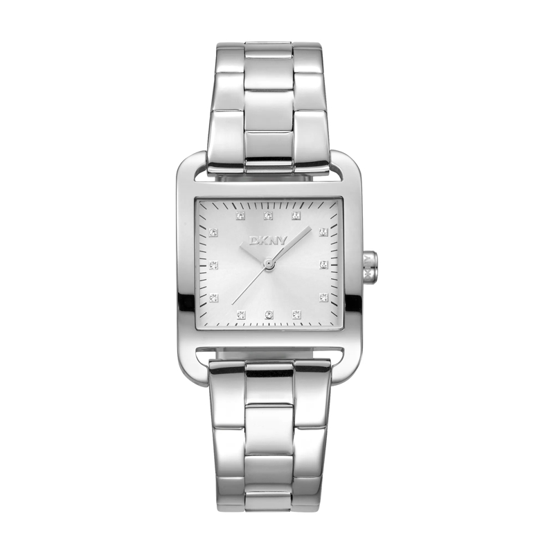 DKNY Automatikuhr Quarzuhr City Midi silber