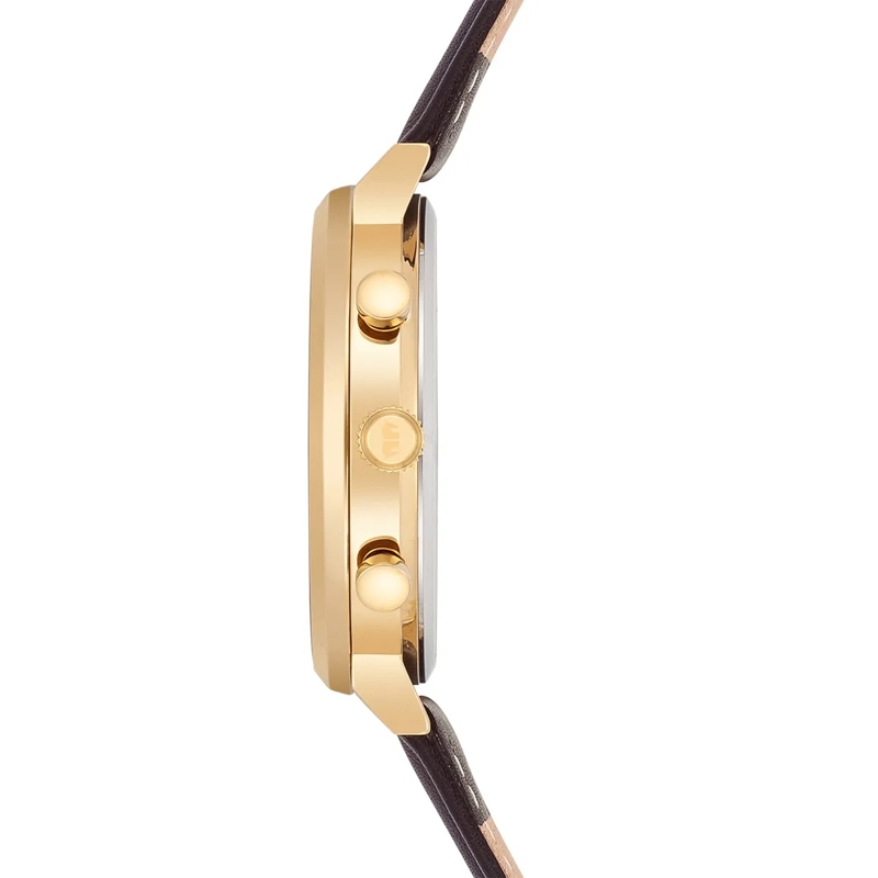 Rhodenwald & Söhne Automatikuhr Herren Armbanduhr Arakon Echtleder gold(Image 4)