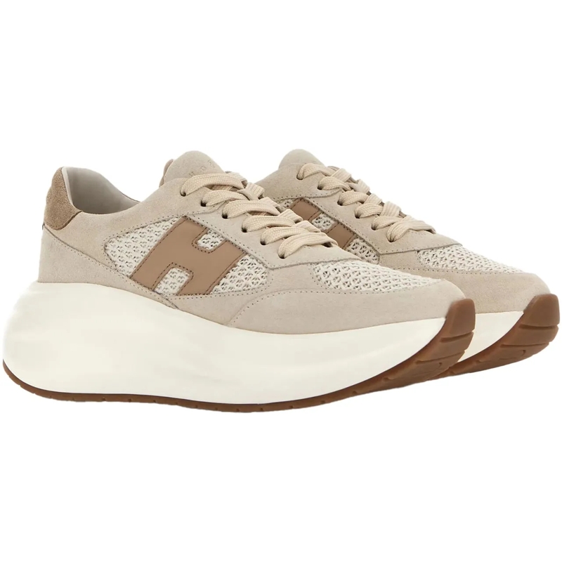 Hogan Low-Top-Sneaker Flat Shoes Beige beige(Image 2)