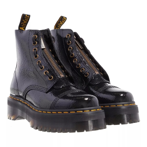 Dr. Martens Sinclair Black Distressed Patent Ankle Boot