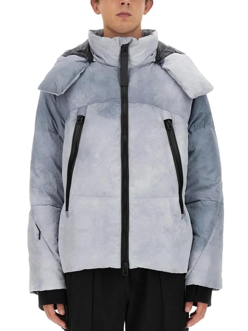 Thumbnail - JG1 - Textured Oversized Jacket With High Collar - Größe XL - bunt