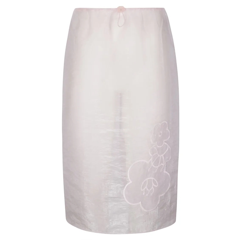 Cecille Bahnsen Midirok Bambi Liquid Myrtia Skirt Pink