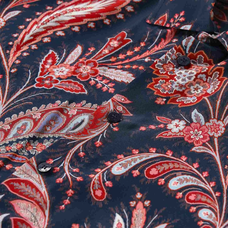 Etro Hemd Seidenhemd mit Paisley-Muster blau(Image 3)