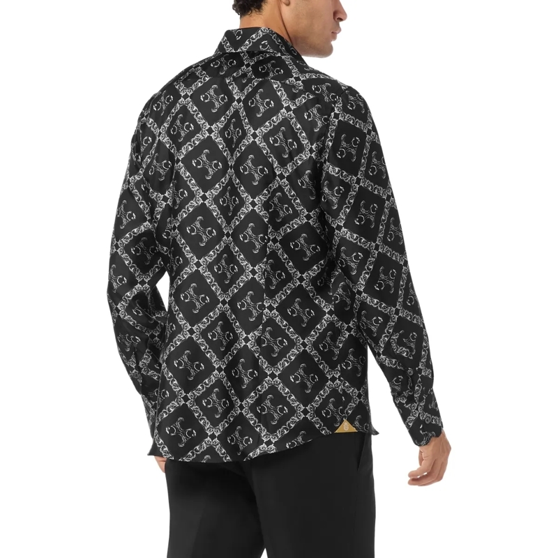 BILLIONAIRE Hemd Hemd Goldschnitt Ls Monogram schwarz(Image 2)