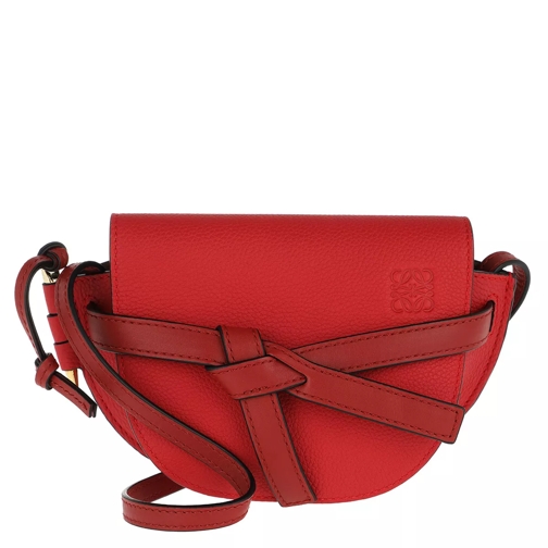 Loewe Mini Gate Bag Scarlet Red/Burnt Red Crossbody Bag