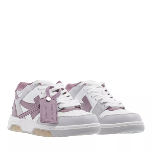 Off-White Out Of Office Calf Leather  Mud Aubergine Low-Top Sneaker